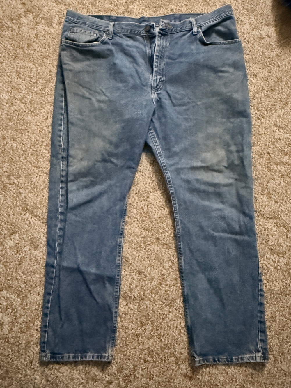 Wrangler Vintage Blue Straight Leg Jeans
